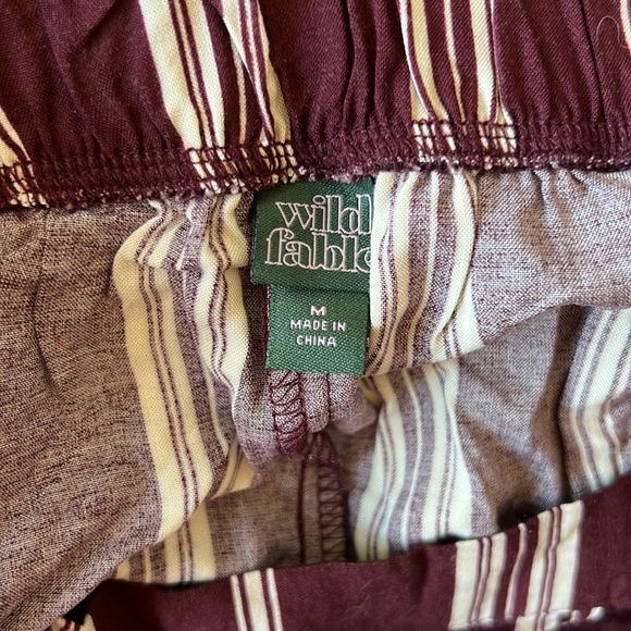 Wild fable burgundy vertical stripe ankle length pants - Picture 5 of 5